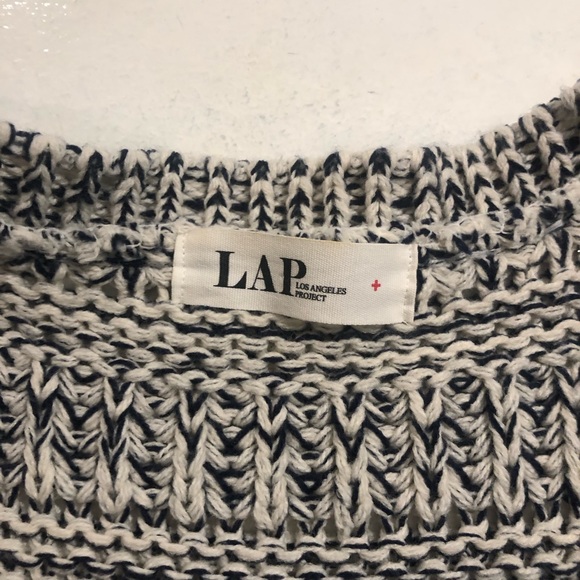 LAP Los Angeles Project cardigan sweater - blue and cream, women’s small - Picture 4 of 8
